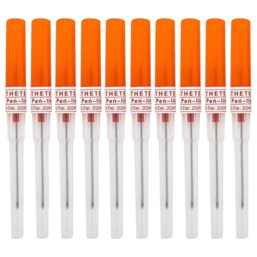 TYXHXTF 10 Pièces Aiguille Piercing, Aiguilles de Cathéter, Aiguille de Perçage, Catheter Piercing Outils pour Nez Oreille