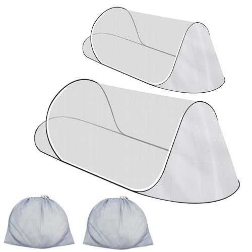 VirgoCCY Foldable Pop-Up Mosquito Net Portable Large Ultra Light Mosquito Net, Free Installation-Suitable for Baby Adults Bedroom, Camping, nap, Patio, 2-Pack