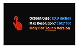 LCD Replacement LM238WF5-SSA3 for Lenovo Ideacentre All in One 520-24AST 520-24IKL 520-24IKU 520-24ARR F0D3 F0D1 F0D2 F0DN 01AG978 Touch Screen 23.8' Display Panel Repair FHD 1080P (Touch Version)