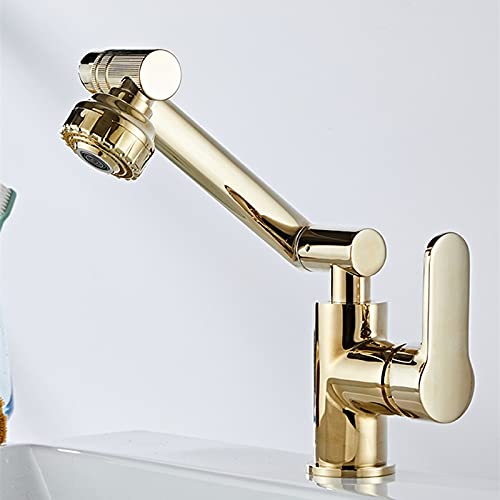 Mitigeur de salle de bain en or de haute qualité pour vasque