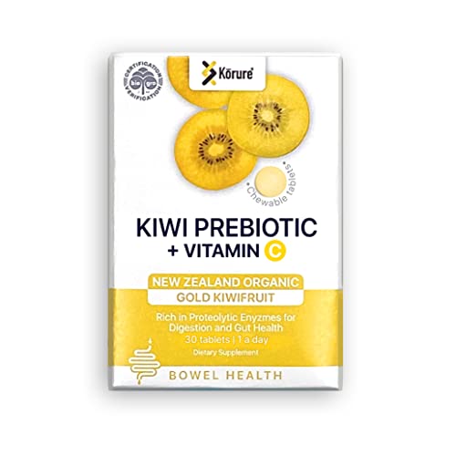 Kiwi Prebiotic + Vit C (Chew),100% New Zealand Organic Golden Kiwi For Regular Bowel Movement & Gut Health #TOP20