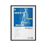 Fontaines D.C. album poster featuring artwork inspired by A Hero’s Death, Skinty Fia, or Romance Music album wall art designed for fans of Fontaines D.C. and modern indie rock Available in A4 or A3 size to suit bedrooms, living spaces, studios, or mu...