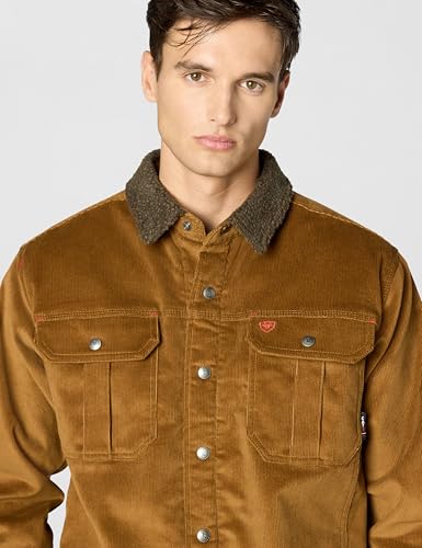 Image of ARIAT Men's FR DuraStretch Sherpa-lined Corduroy Shirt Jacket