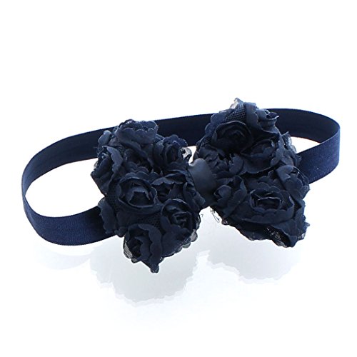 My Lello Girls Fabric Rose Bow Headbands 2 Pack4