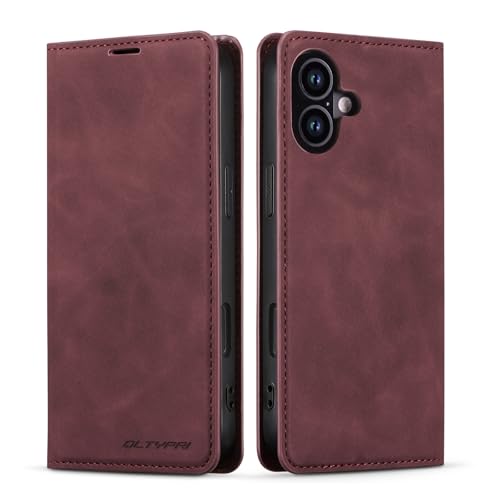 Housse iPhone 16 portefeuille en cuir idéale pour vos trajets quotidiens
