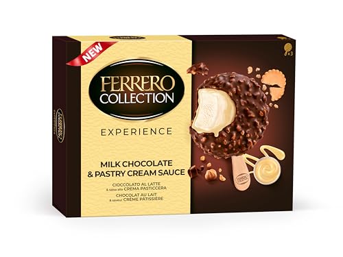 Ferrero Collection Experience Cioccolato al Latte & salsa alla Crema Pasticcera 3 x 46 g