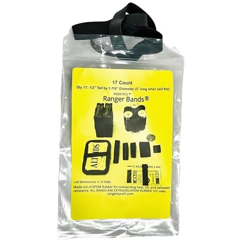 Ranger bands® 17 Count Extra Stretch from EPDM Rubber for Survival and Strapping Gear Made in The USA Cover