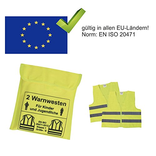 Gilet di sicurezza per auto, Alta Visibilità, Set