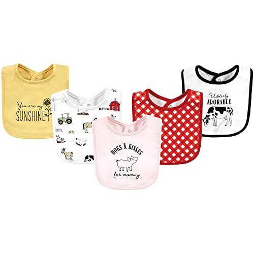 Image of Hudson Baby Unisex BabyCotton Bibs