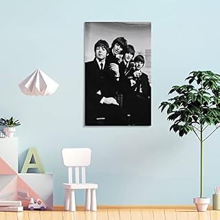 The Beatles Poster vintage classique et décoratif sur toile - Affiche murale et art - Décoration familiale moderne pour… – Image 4