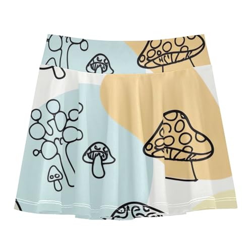 Cute Snails Toddlers Tennis Skirts Preppy Girls Skorts Athletic Shorts Cheer Skirt 4t