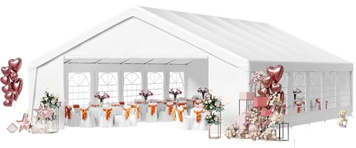Aoxun 40x20 Heavy-Duty Party Tent Canopy for Weddings...