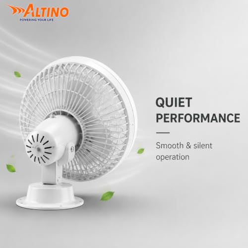 Image of Altino Premuim Powerful Multipurpose Wall cum Cabin /Table Fan for Home & Office| High Air Delivery| Anti-Dust Decorative Star Rated Table Fan | Easy to Clean, 1 Yr Warranty (White, 12 Inch)
