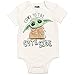 STAR WARS Mandalorian Baby Yoda Baby Boys 3 Piece Outfit Set: Bodysuit Pants Hat Newborn