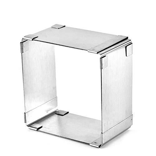 Image of Expresso Adjustable Rectangular /Square Stainless Steel Mousse Cake Ring Bakeware Tool