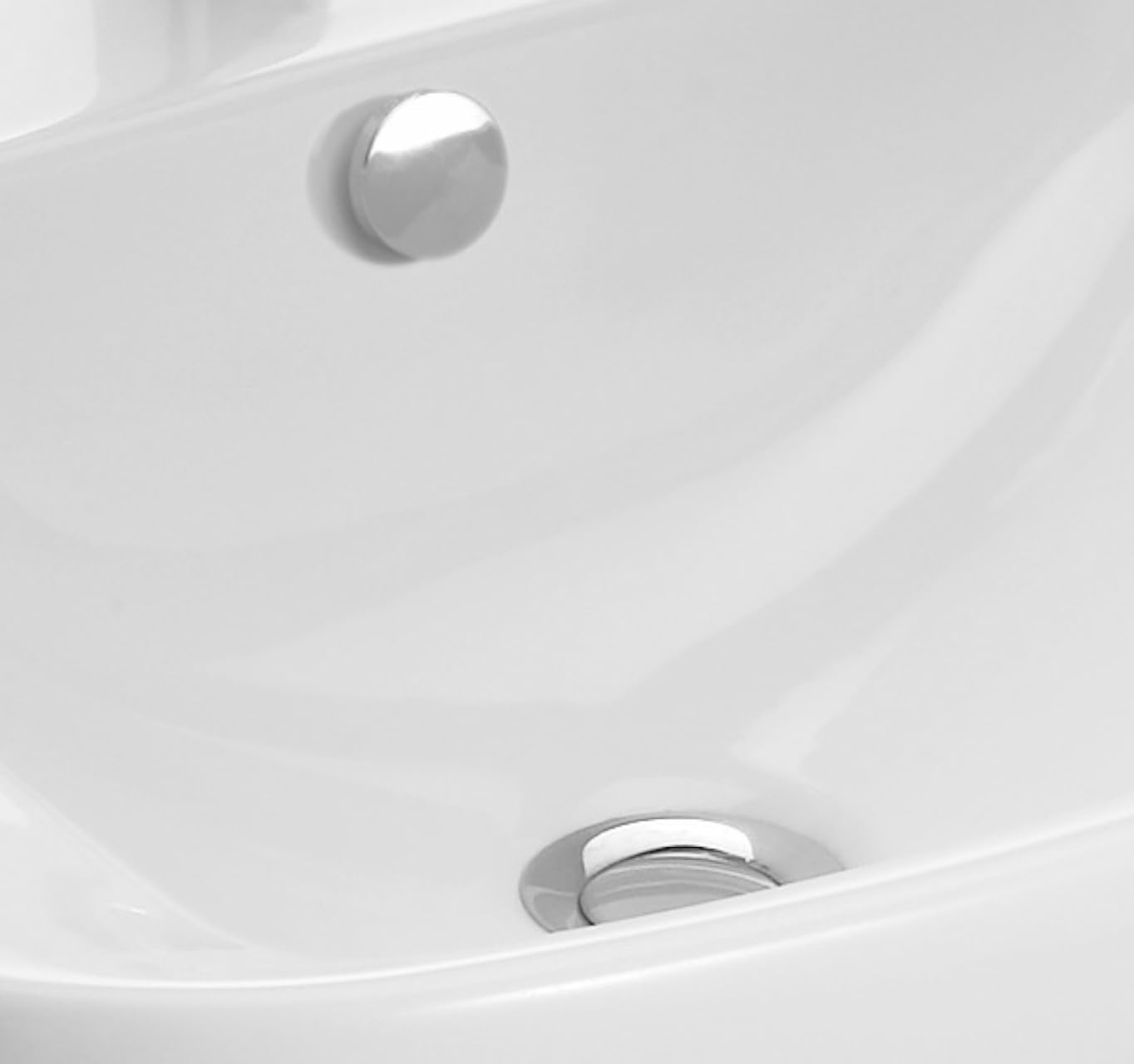 JACOB DELAFON Lavabo en céramique pour salle de bain Dimensions 56 x 45 cm Nettoyage facile Confort d'utilisation Couleur blanc ODEON UP E4737-00