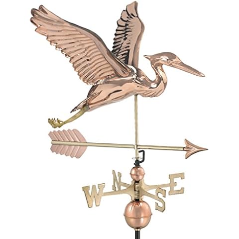 Good Directions Blue Heron with Arrow Weathervane Cover