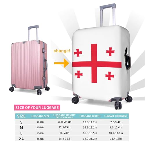Housse de valise lavable et extensible X-Large motif drapeau blanc