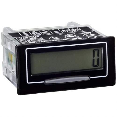7111 | TRUMETER 8 Digit LCD SELF Powered Counter, 5V Backlight, Volt Free Trigger, 48X24MM Panel Mount