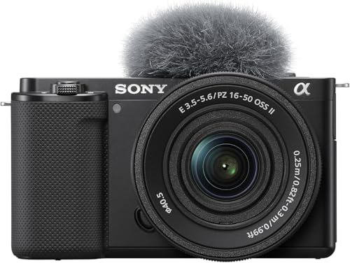 Sony ZV-E10K Appareil Photo Hybride (APS-C) avec Objectif Power Zoom 16-50 mm f/3,5-5,6 II – écran orientable et inclinable, autofocus Eye AF en Temps...
