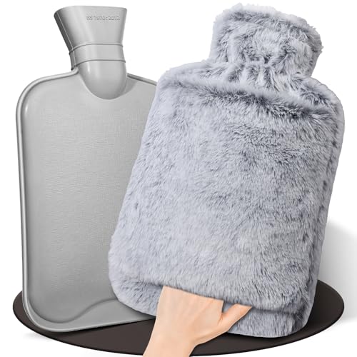 HAOCEE Borse Acqua Calda, 2L Borsa Dell'Acqua Calda Morbida Grande,