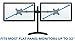 Mount-It! Dual Monitor Stand for Desk - 2 Screen Mount for Two Computer Screens up to 32 Inch and 17 Lbs - Free-Standing Base Swivels, Tilt, Rotates 360 Adjustable Arms - VESA Compatible Sturdy Steel