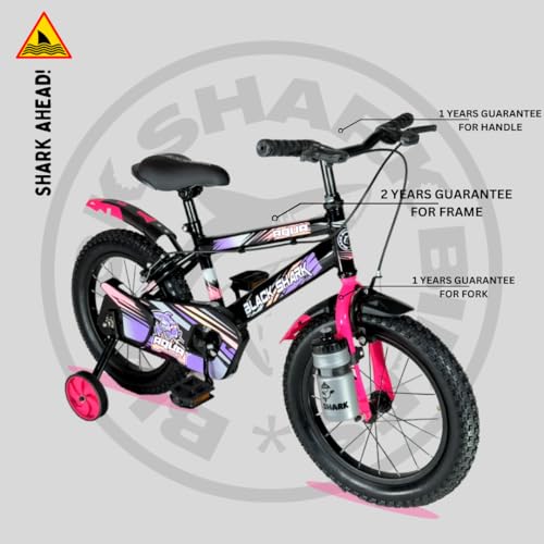 Image of BLACK SHARK Aqua Bikes for Kids Bike Brake | Bicycle for Boys & Girls | Frame | 90% Pre-Assembled |