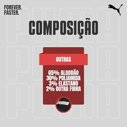 PUMA Kit 9 Pares Meia Sapatilha Invisível Esportiva Masculino Adulto, 9 Preta, 39-43