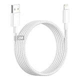 Ce Aue Vous Obtenez : Vous pouvez obtenir 1 pack (blanc) de cable USB vers lightning de 2M. Les câbles tressés en nylon sont pratiques pour le travail, les voyages ou l'utilisation quotidienne à la maison. Si vous avez des questions sur les iPhone cable, n'hésitez pas à nous contacter, nous vous répondrons dans les 24 heures.