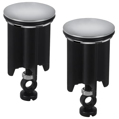 Aoyfuwell Bouchon Lavabo Universel, 2 Pièces Bouchon de Vidange, Bouchon de Lavabo Réglable, Bouchon d'évier Universel avec Flitre Cheveux de Vidange pour...