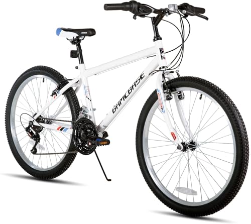 HH HILAND 24 26 inch Mountain Bike for Men Women, 18 Speeds