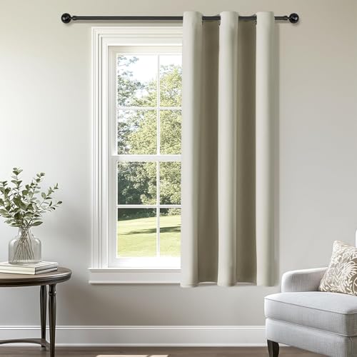 ChrisDowa Blackout Curtains Door Curtain for Doorway Privacy Closet Drapes