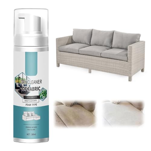 Nettoyeur Canapé Tissu,Detachant Canape Tissu,Spray Détachant Textile,Détachant à Sec pour Tapis et Tissus,Mousse de Nettoyage pour Canapé Tissus,Nettoyage Canapés et Détachant,Sofa Cleaner,200ml