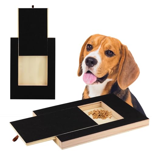 Kratzbrett für Hunde mit Leckerlibox 35x25x3cm, Scratch Pad für Nägel, Stressfreies Haustier Nagelfeilenbrett, Alternative Krallenschleifer für Hunde Nagelpflege