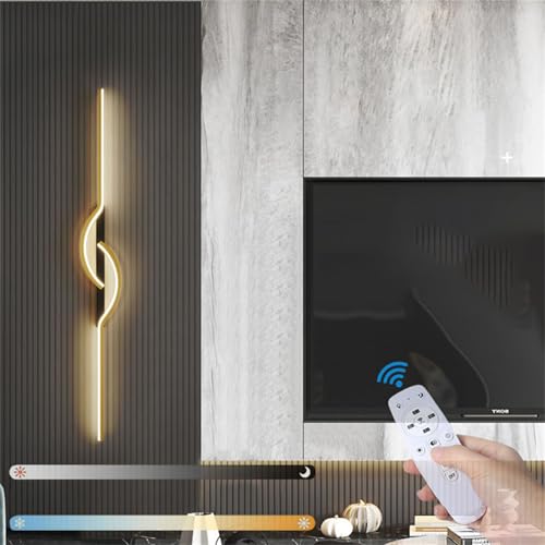 Lámpara de pared acrílica con mando a distancia e iluminación regulable