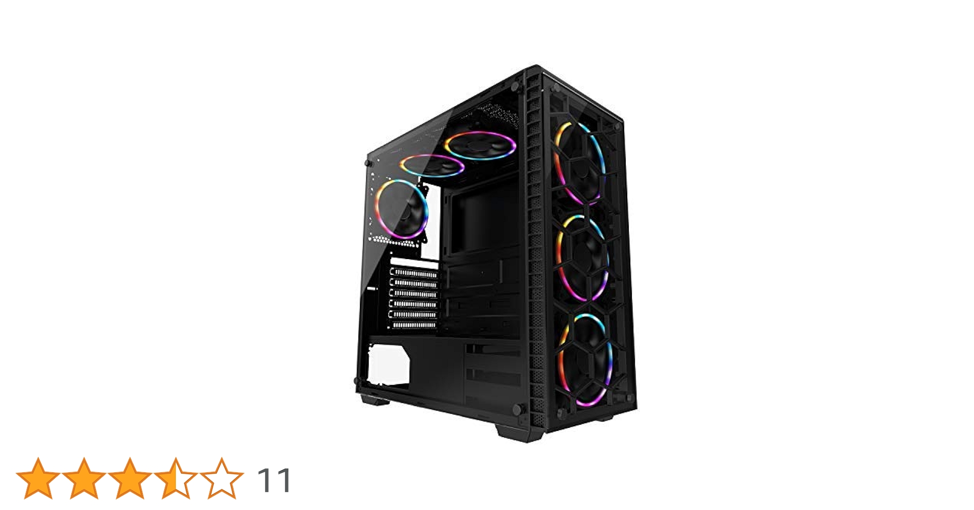PCケース2面ガラス ATX Amazon.co.jp: ノーブランド品 WJCOOLMANゲームPCケース