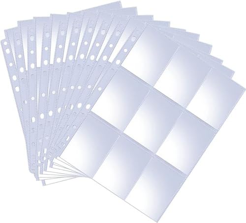 Oderra 576 Fundas Cartas, 32 páginas archivador cartas pokemon, con bolsillos en ambos lados para tarjetas de colección de juegos de cartas coleccionables.