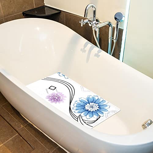 Tapis de bain antidérapant à trous de drainage et ventouses de sécurité - 6