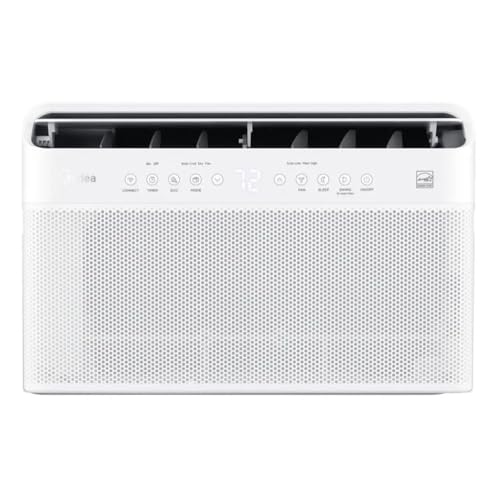 Image of Midea 12,000 BTU DOE U-Shaped Smart Window Air Conditioner, for spaces up to 550 sq. ft., Cool, Auto, Dry (dehumidify), Fan - MAW12AV1QWT-C