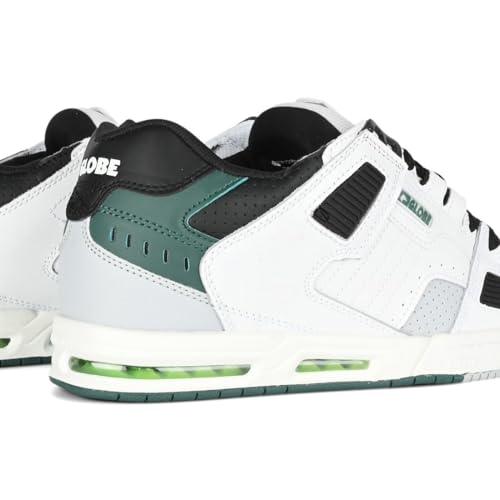 Globe Men's Sabre Skate Shoe, White/Green, 114