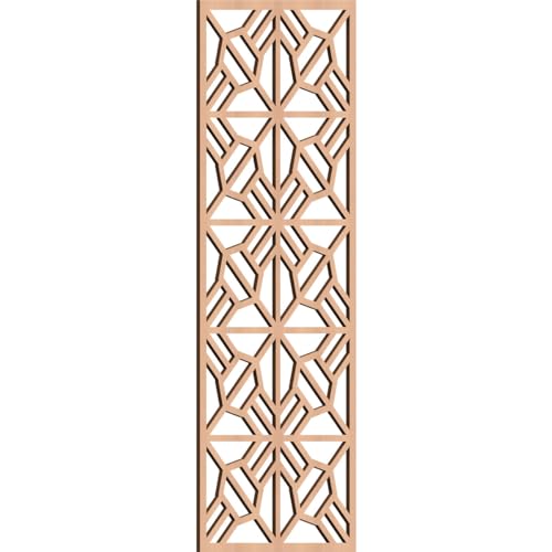 Image of Auburn Decorative Pierced Fretwork Wood Wall Panels, 15 3 /8 inchW x 39 3 /8 inchH x 1 /4 inchT, Alder