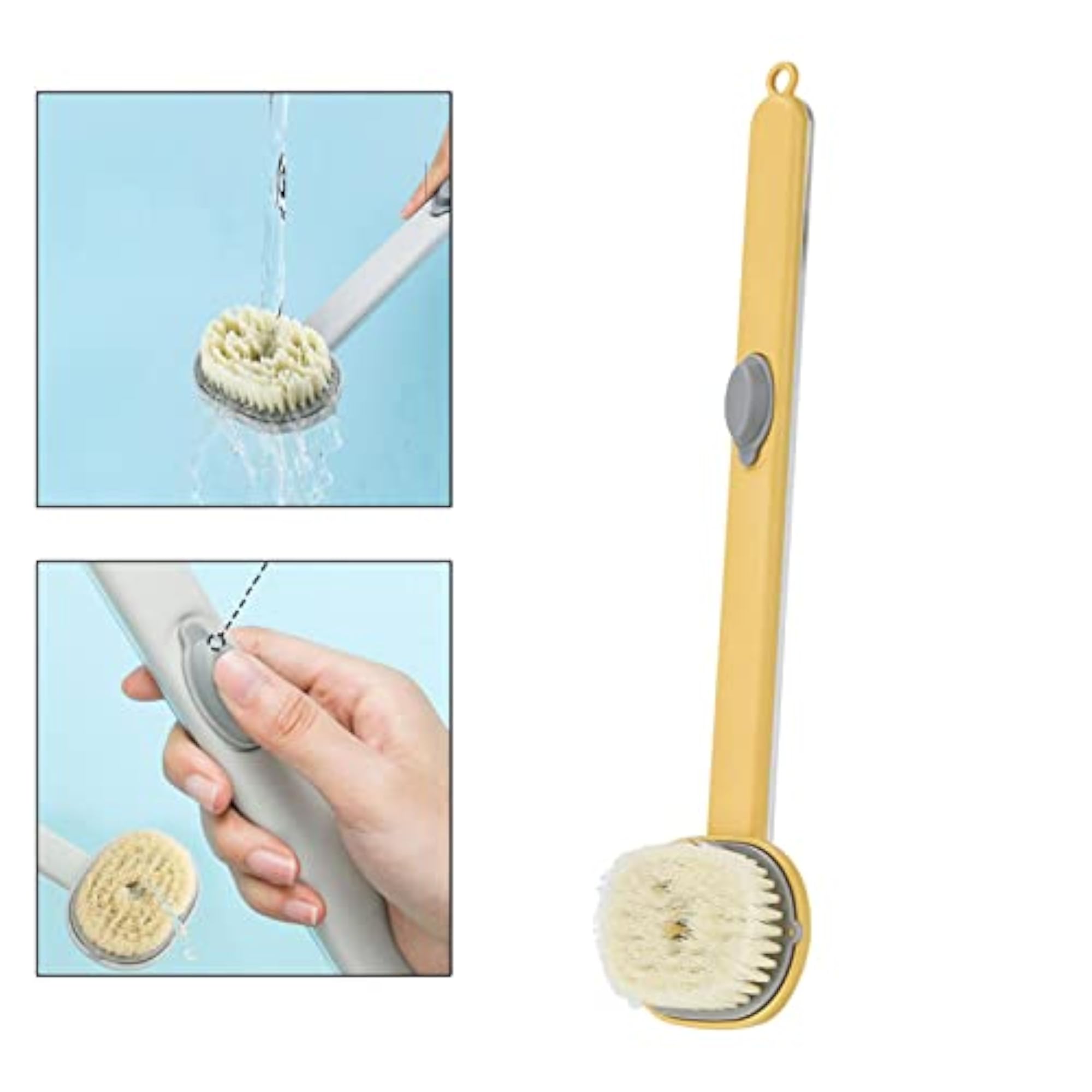 Bath Brush Massage Portable Long Handle, Gift for Her