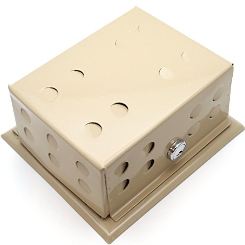 Thermostat Cover (Beige Metal Sentinel) - With Lock & Key #TOP1