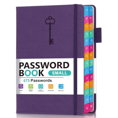 Carnet de mots de passe rigide pour organiser vos accès au bureau