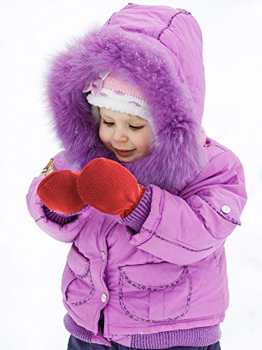 Image of SATINIOR 3 Pairs Baby and Toddler Winter Mittens Kids Fleece Warm Mittens for Baby Boy & Girl