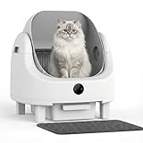 Automatic Litter Box, Self Cleaning Litter Box for Multiple Cats, Odor & Scoop Free, Apple Control, Large Space with Safety Protection, Opening Top, Real-Time Monitor