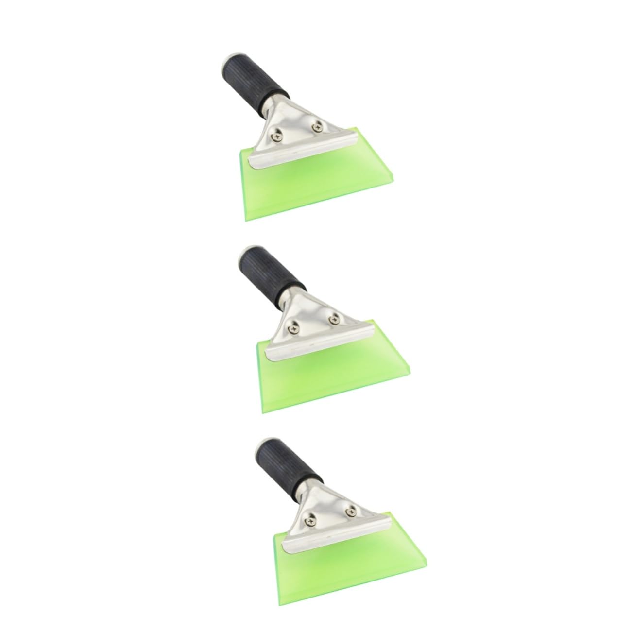 SOLUSTRE 3pezzi Raschietto per Ghiaccio e Neve per Auto con Manico Acciaio Inossidabile Design Curvo Pala Leggera e Pratica Colore Random Utensile per Parabrezza e Finestrini