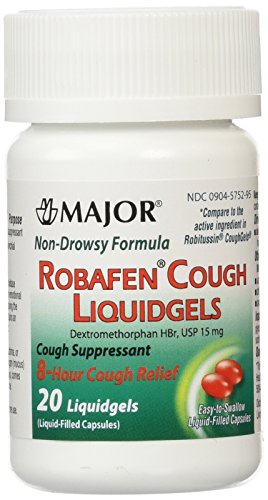 Robafen Cough Liquidgels Dextromethorphan HBr, USP 15mg, 20 Liquidgels Robafen Cough Liquidgels Dextromethorphan HBr, USP 15mg, 20 Liquidgels