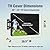 REDRICH 600D Heavy Duty Outdoor TV Cover for 40-43 inch TV, Upgraded Waterproof and Dustproof TV Screen Protectors with Zipper for Outside