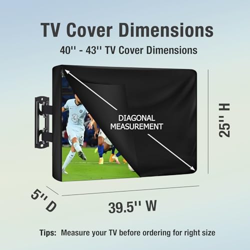 REDRICH 600D Heavy Duty Outdoor TV Cover for 40 - Additional View